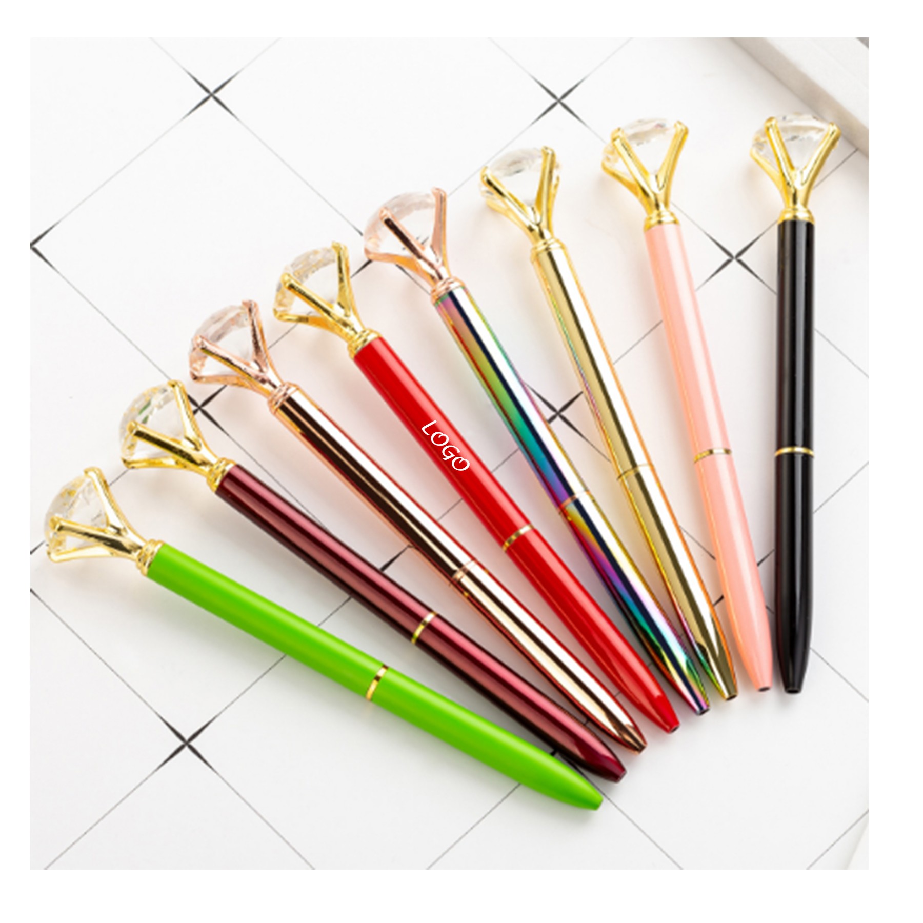Big Crystal Diamond Queen'S Scepter Ball Pen