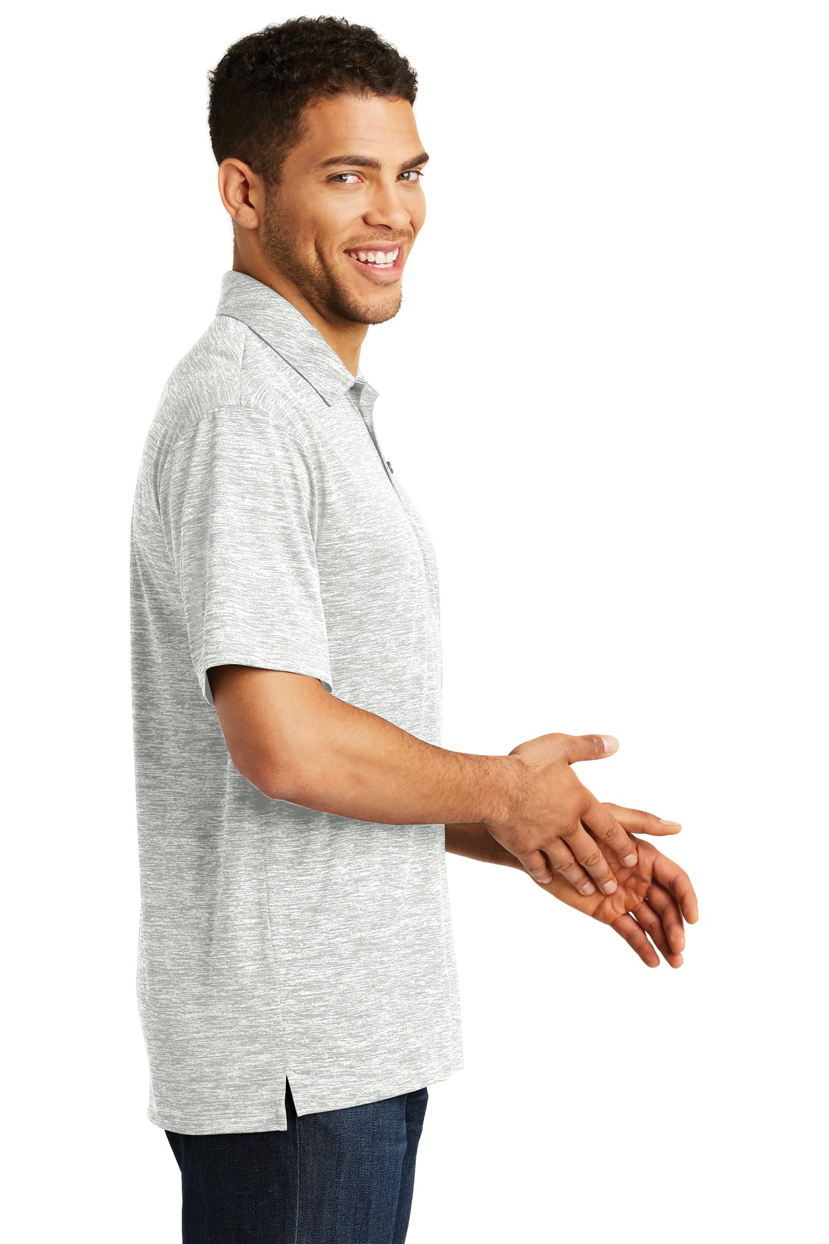 Sport-Tek PosiCharge Electric Heather Polo. ST590 35