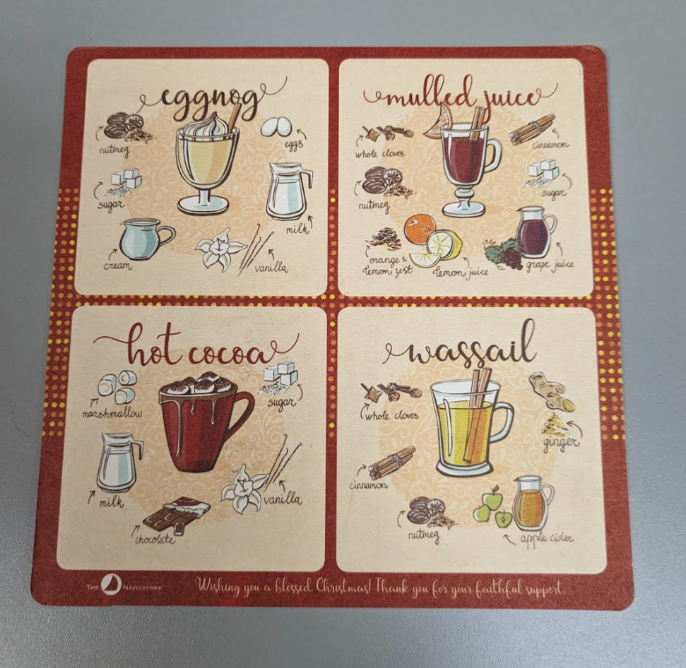 Custom shape coaster within 8.25" x 8.25" Mediumweight 60pt 8