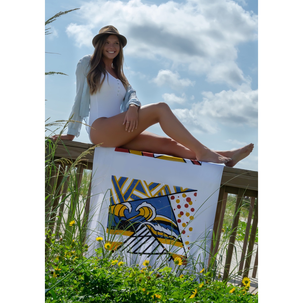 Diamond Beach Towel Mid-Weight 17 lb/doz 7