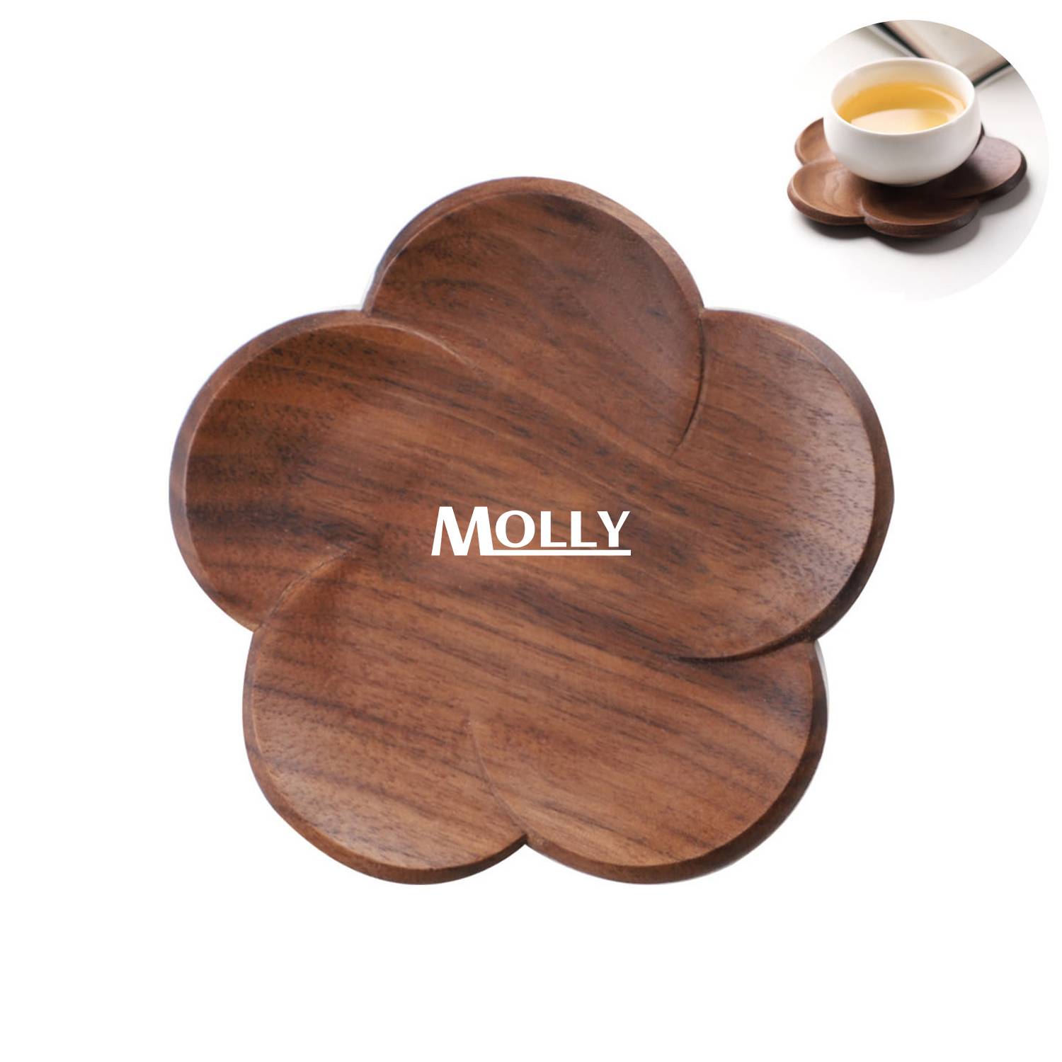 Walnut Wood Coasters 3