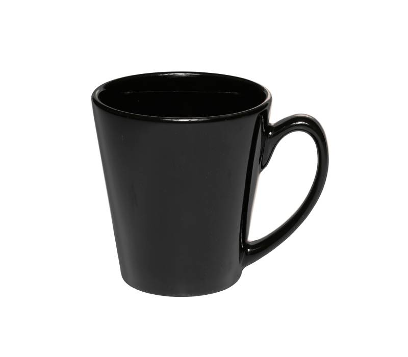 Glossy Latte Ceramic Mug, 12 oz. 2