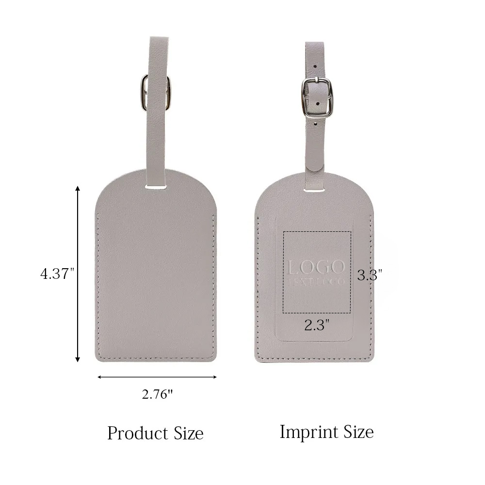 Vegan Leather Luggage Tags With Logo 18