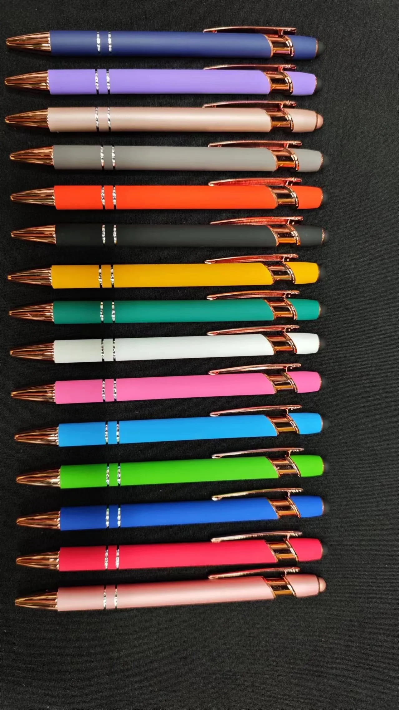 Ellipse Softy Rose Gold Metallic Pen w/ Stylus 4