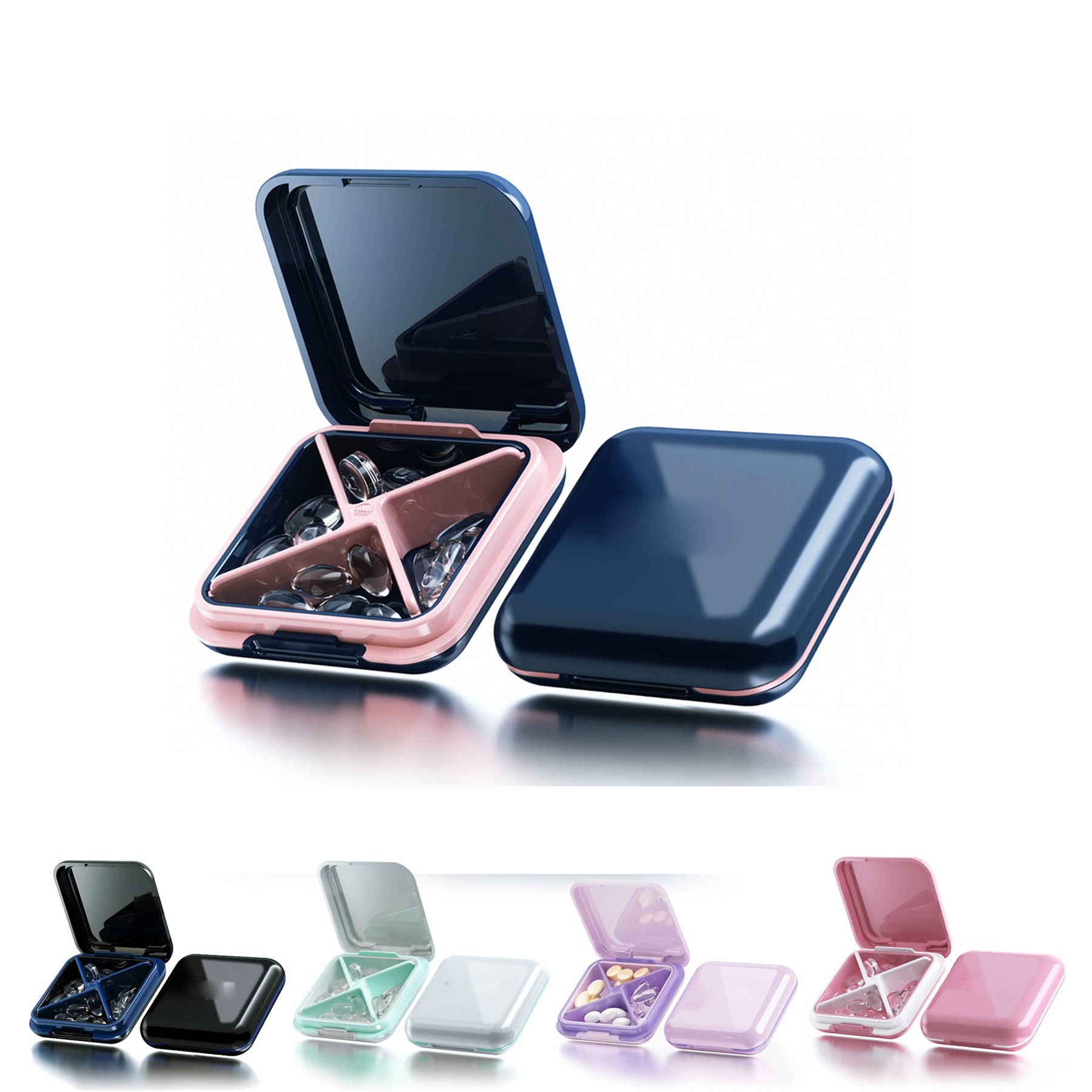 Portable Waterproof Travel Pill Organizer