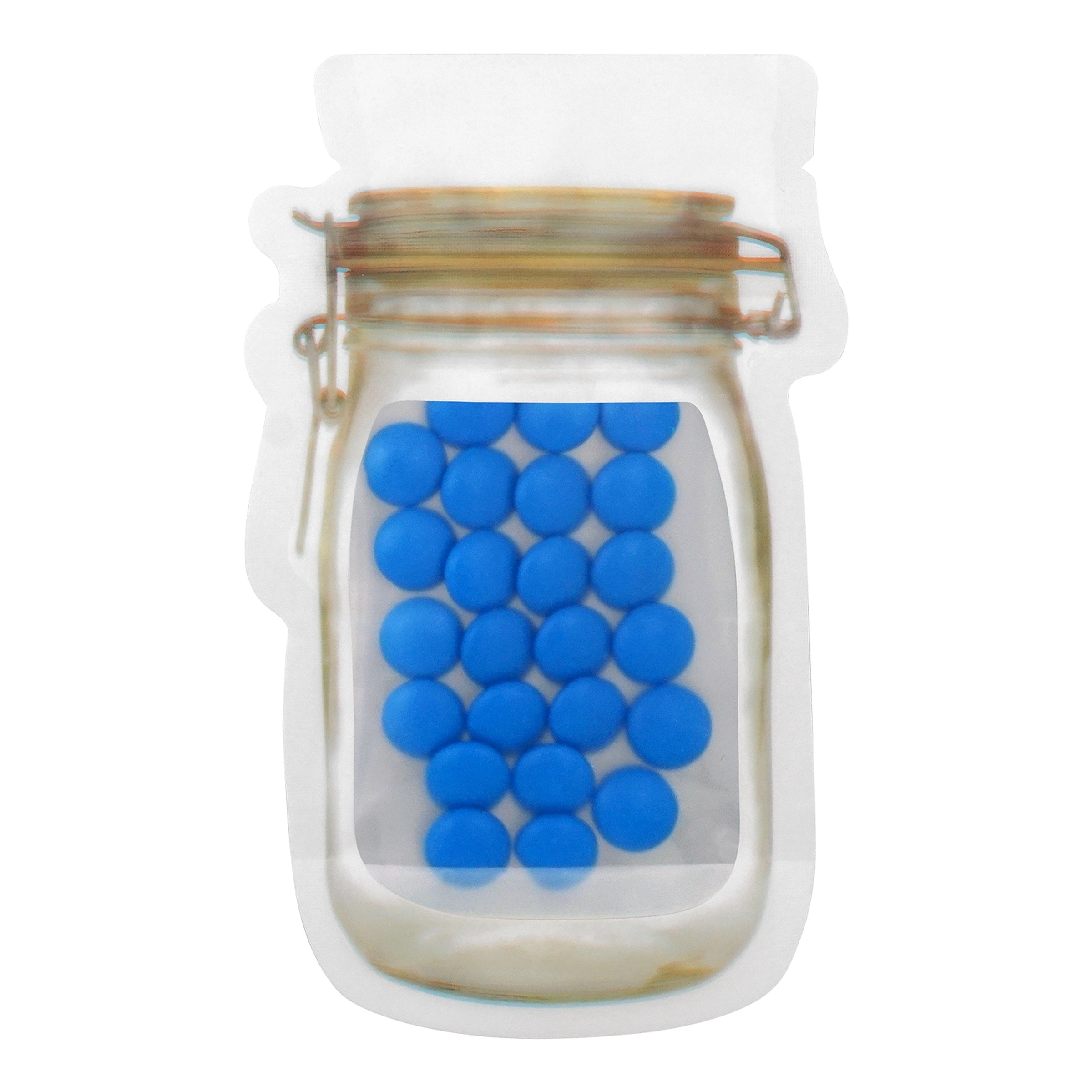 MASON JAR BAG OF PRINTED CANDY 2