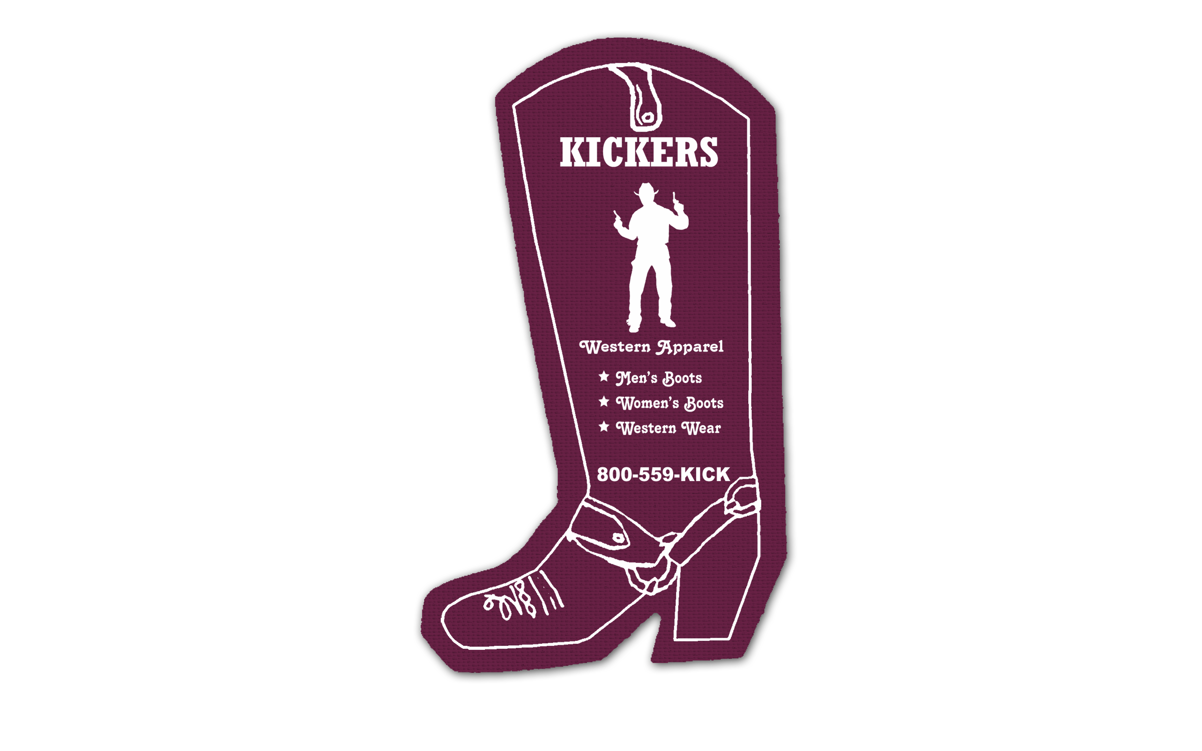 Cowboy Boot Vinyl Jar Opener 12