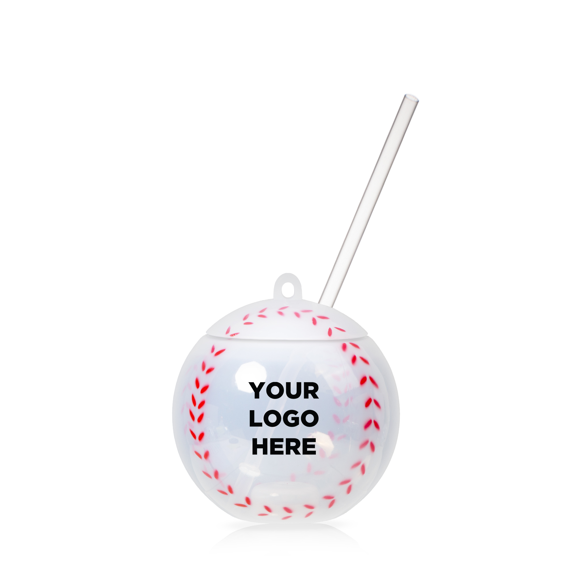 Light Up Baseball Cup with Lid and Straw 9