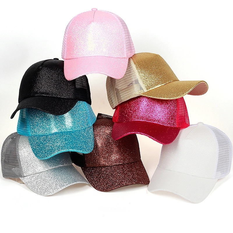 Glitter Ponytail Mesh Cap 15