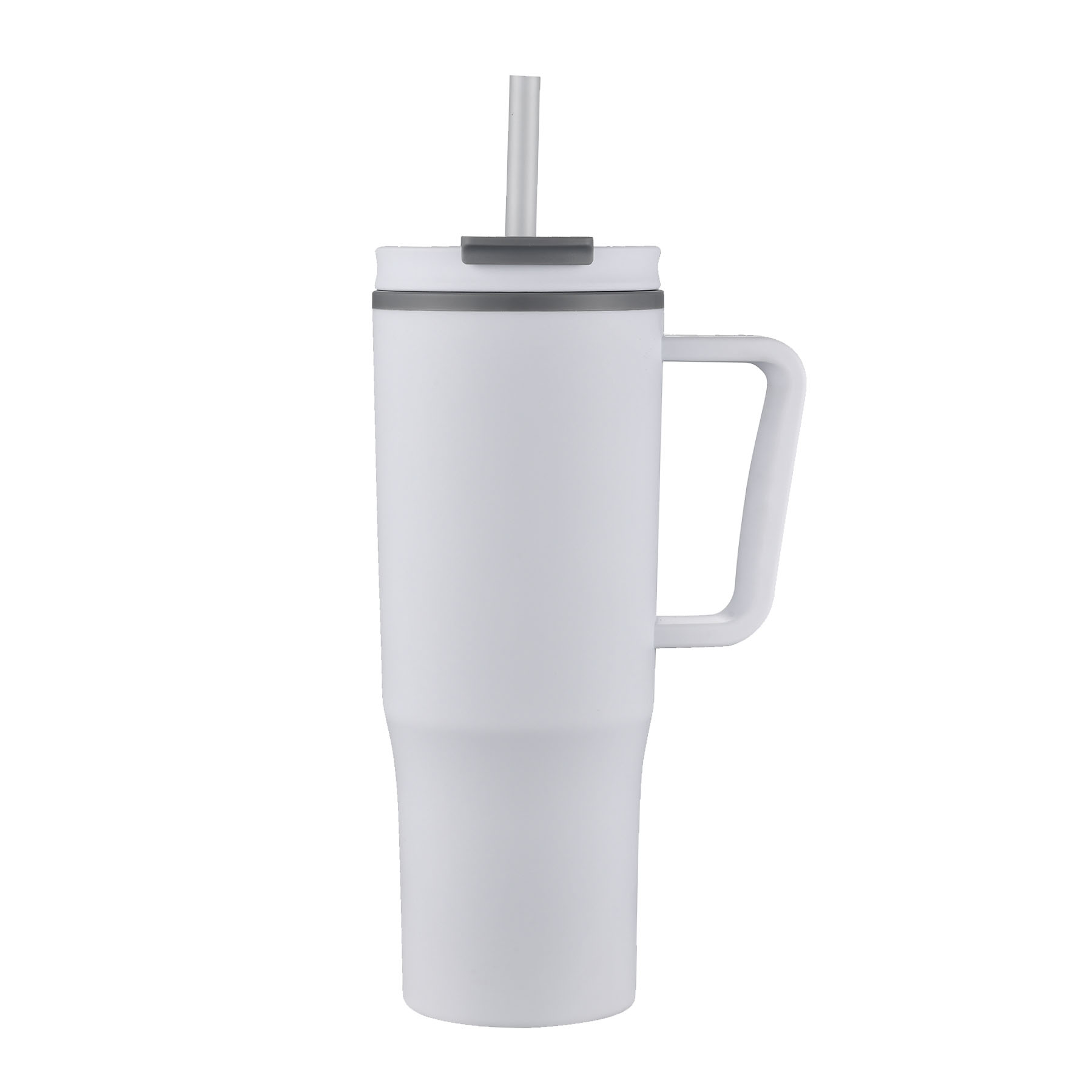30 oz. Plasitc Handle Mug with Twist Closure Straw Lid 7