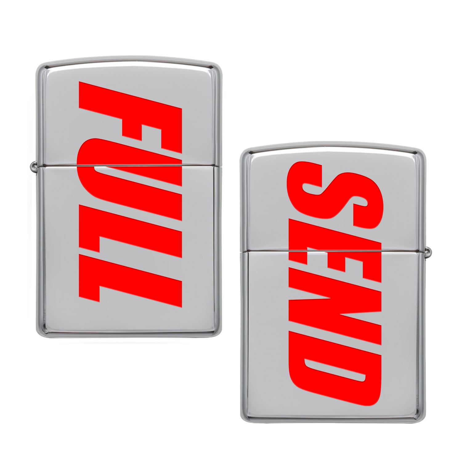 High Polish Chrome Windproof Lighter