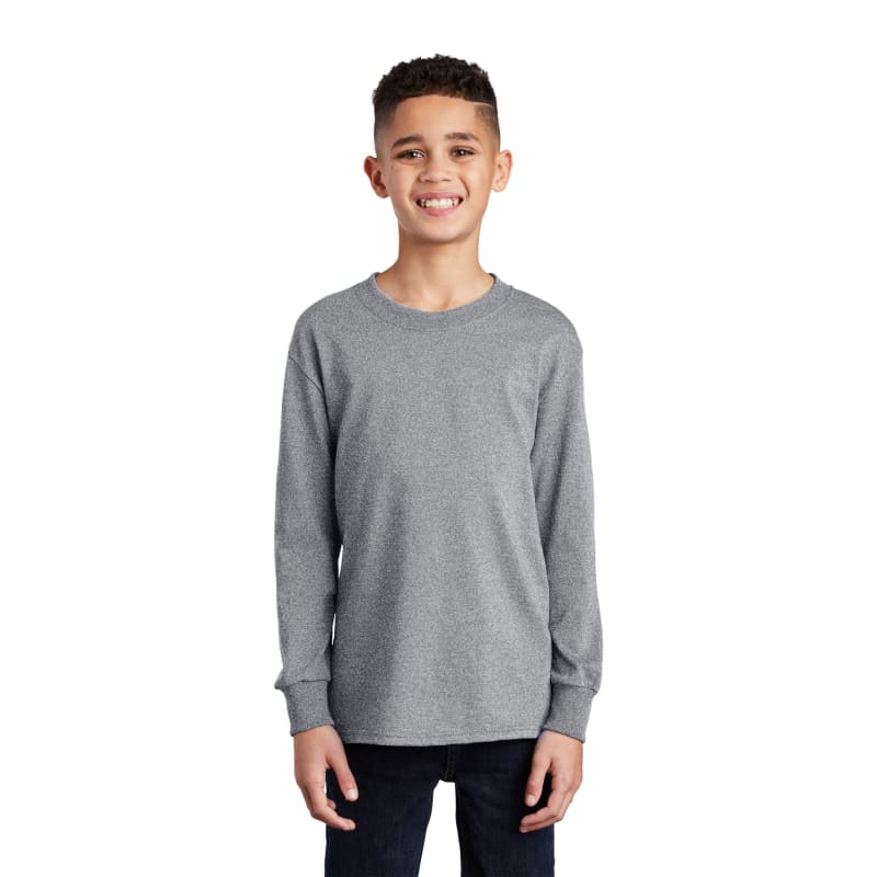 Port & Company Youth Long Sleeve Core Cotton Tee. 51