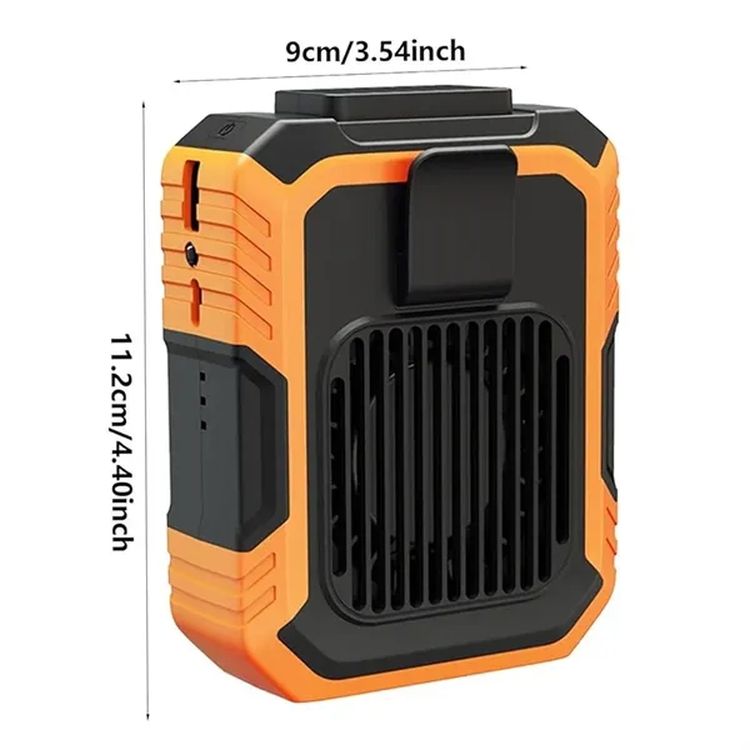 3-in-1 Belt Clip Fan with Flashlight & Power Bank 2