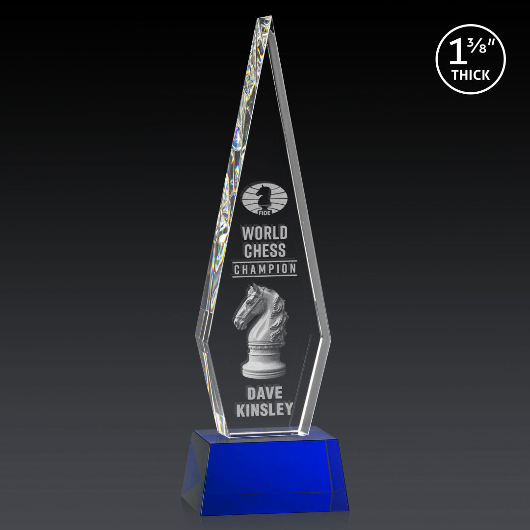 Springfield 3D Award on Robson Base - Blue 2