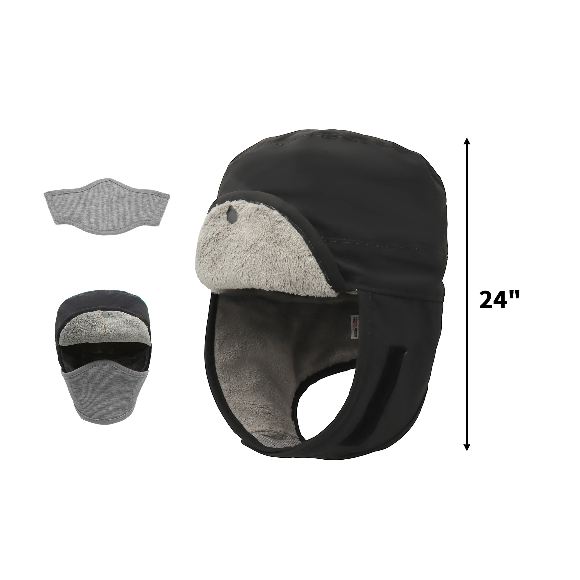 Waterproof Trapper Cap With Detachable Face Cover 4