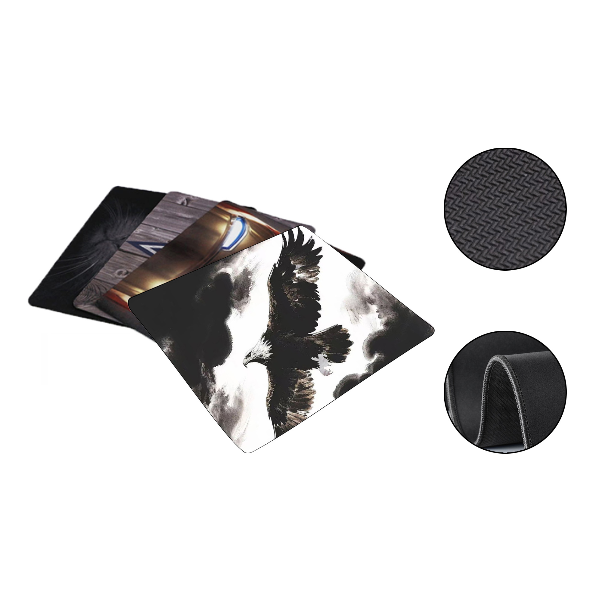 Cloth Surface Rubber Mouse Pads MOQ 100PCS 2