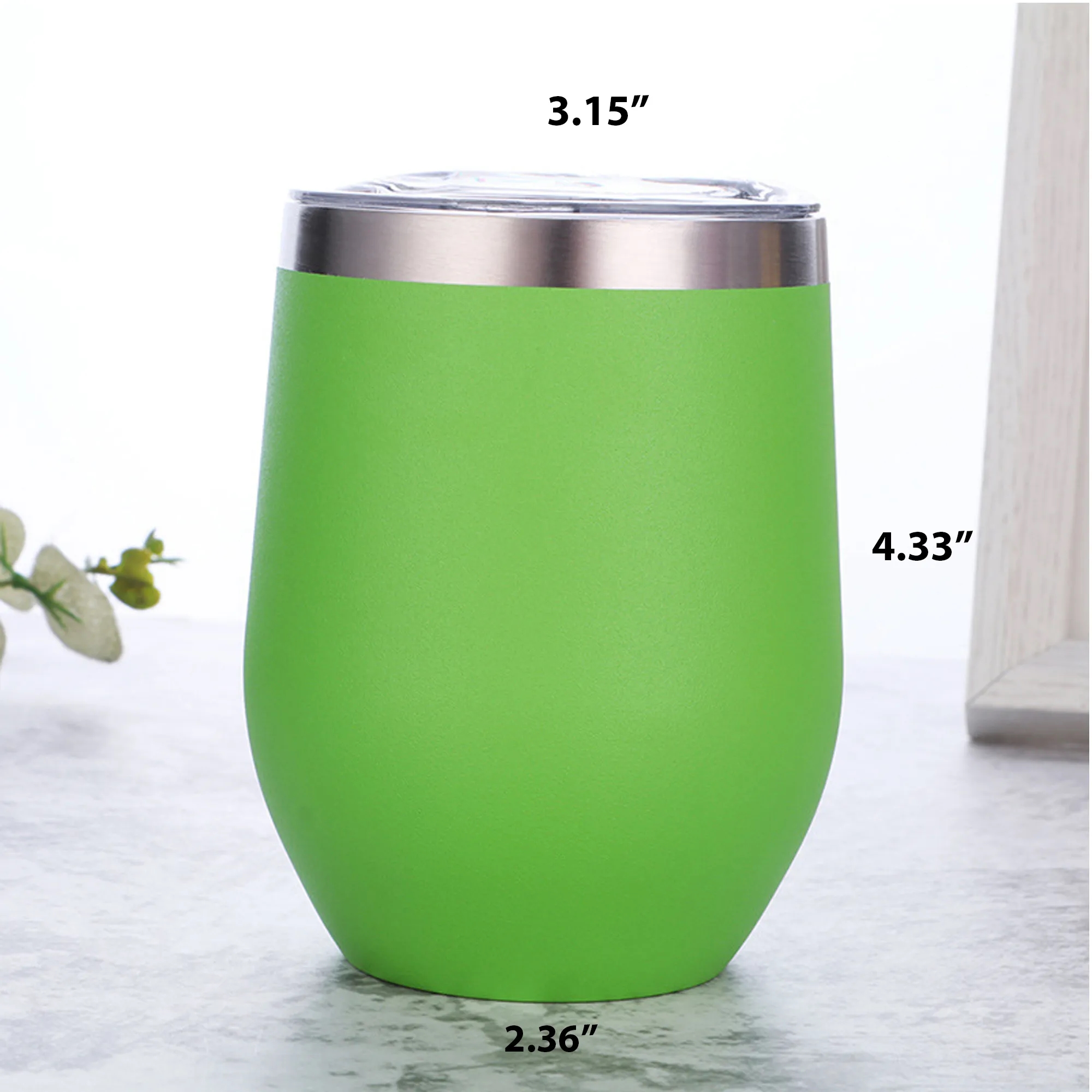 12 oz Custom Stainless Steel Double Layer Eggshell Cup 5