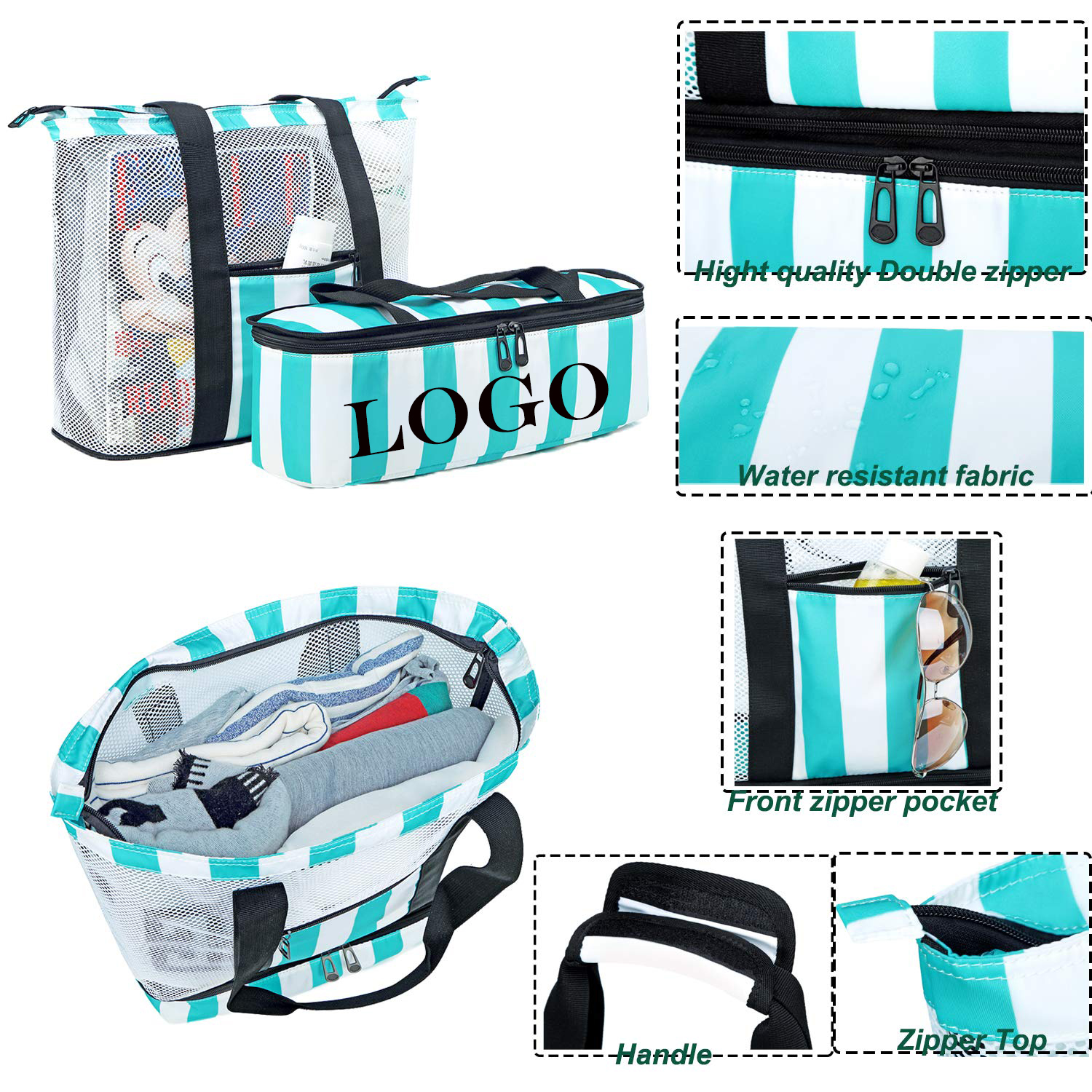 Full Color Sublimation Mesh Tote w/ Cooler. 2