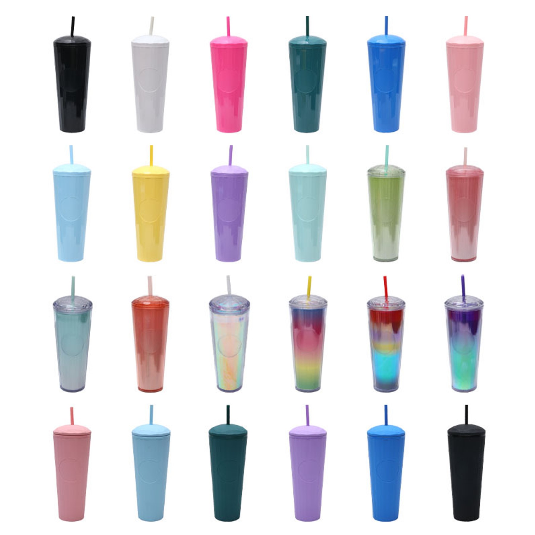 24 oz. Double-Wall Plastic Tumbler (direct import) 2
