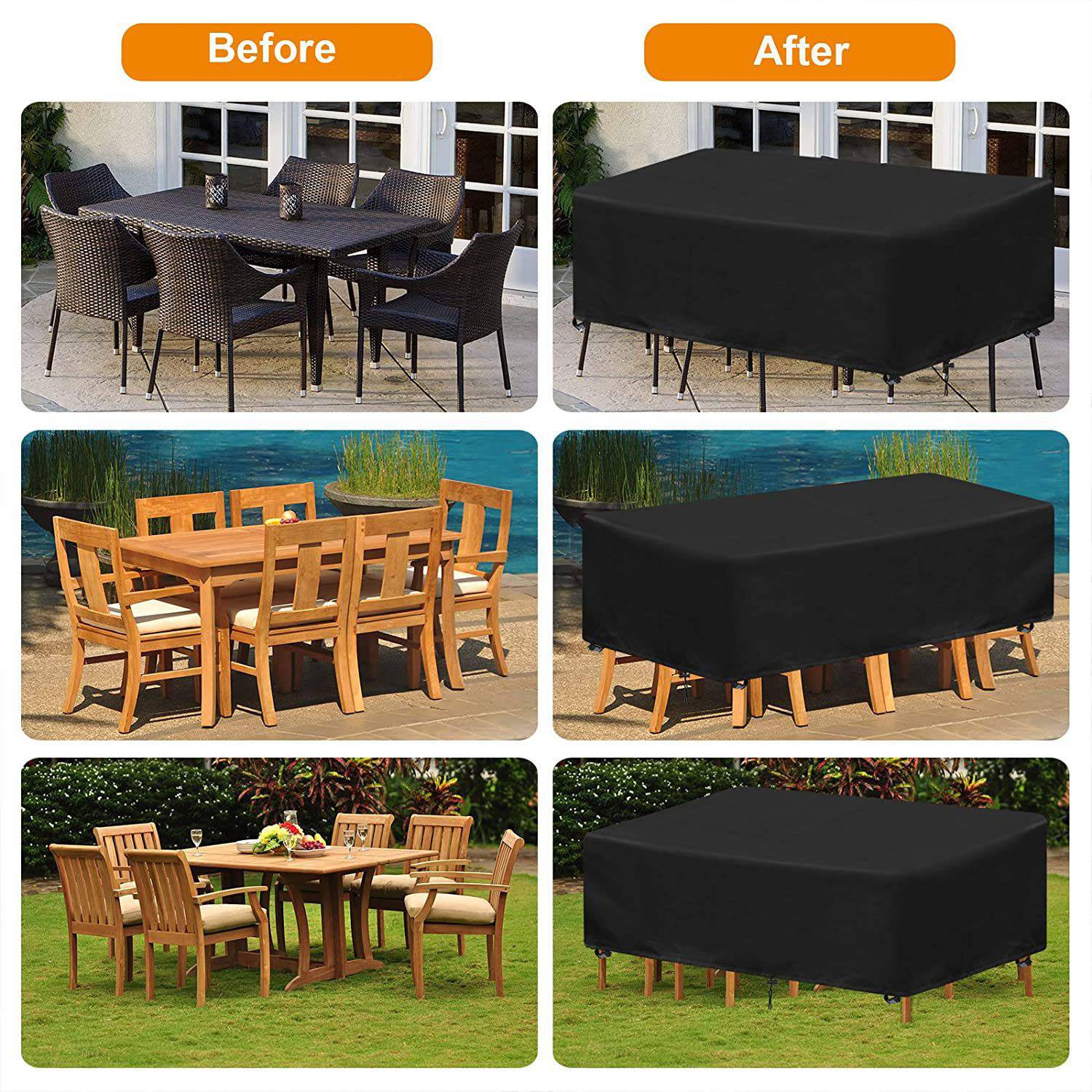 Water Resistant Oxford Outdoor Furniture Cover 3