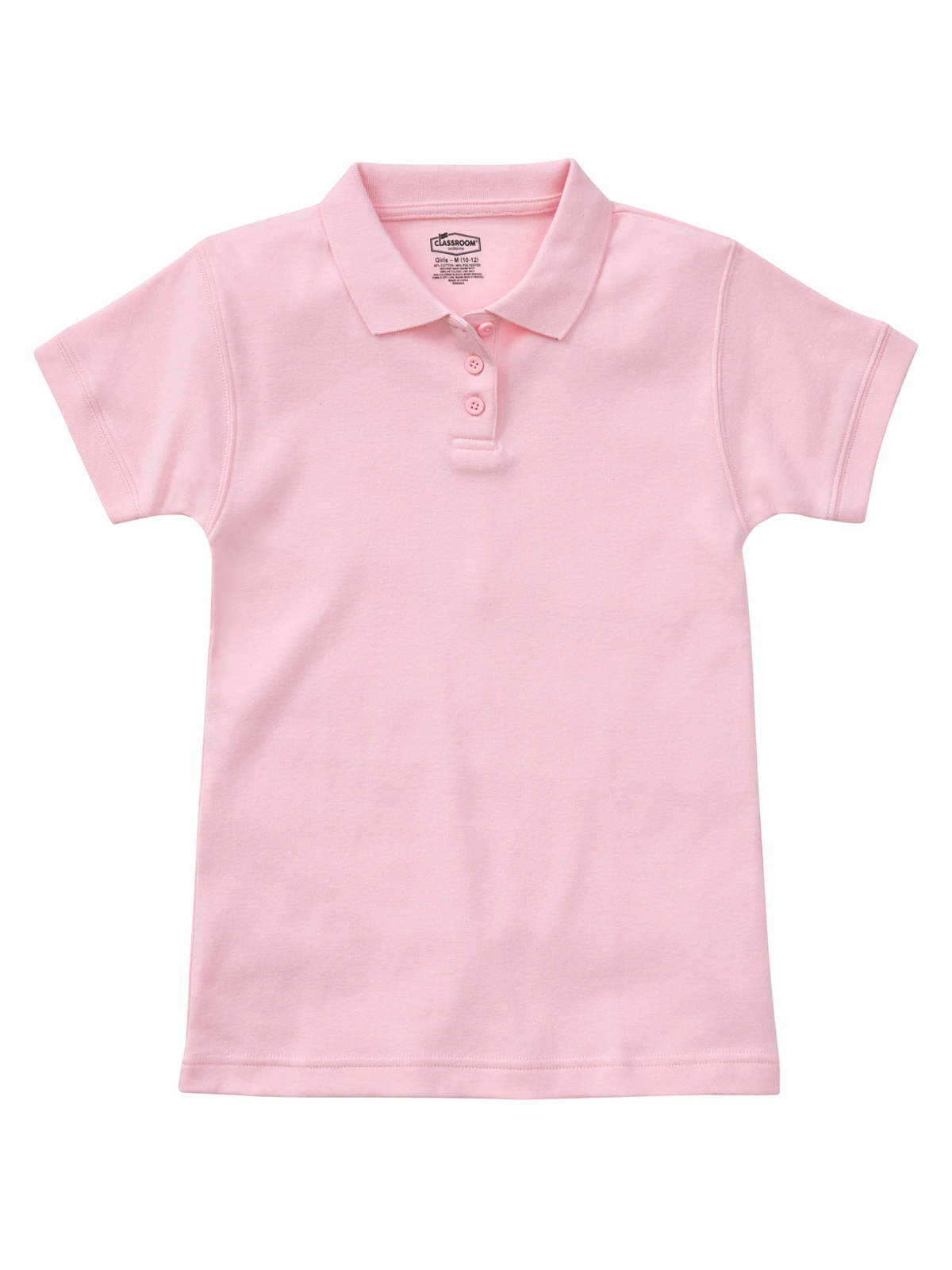 Classroom Uniforms - Junior Girls' Short Sleeve Fitted Interlock Polo 32