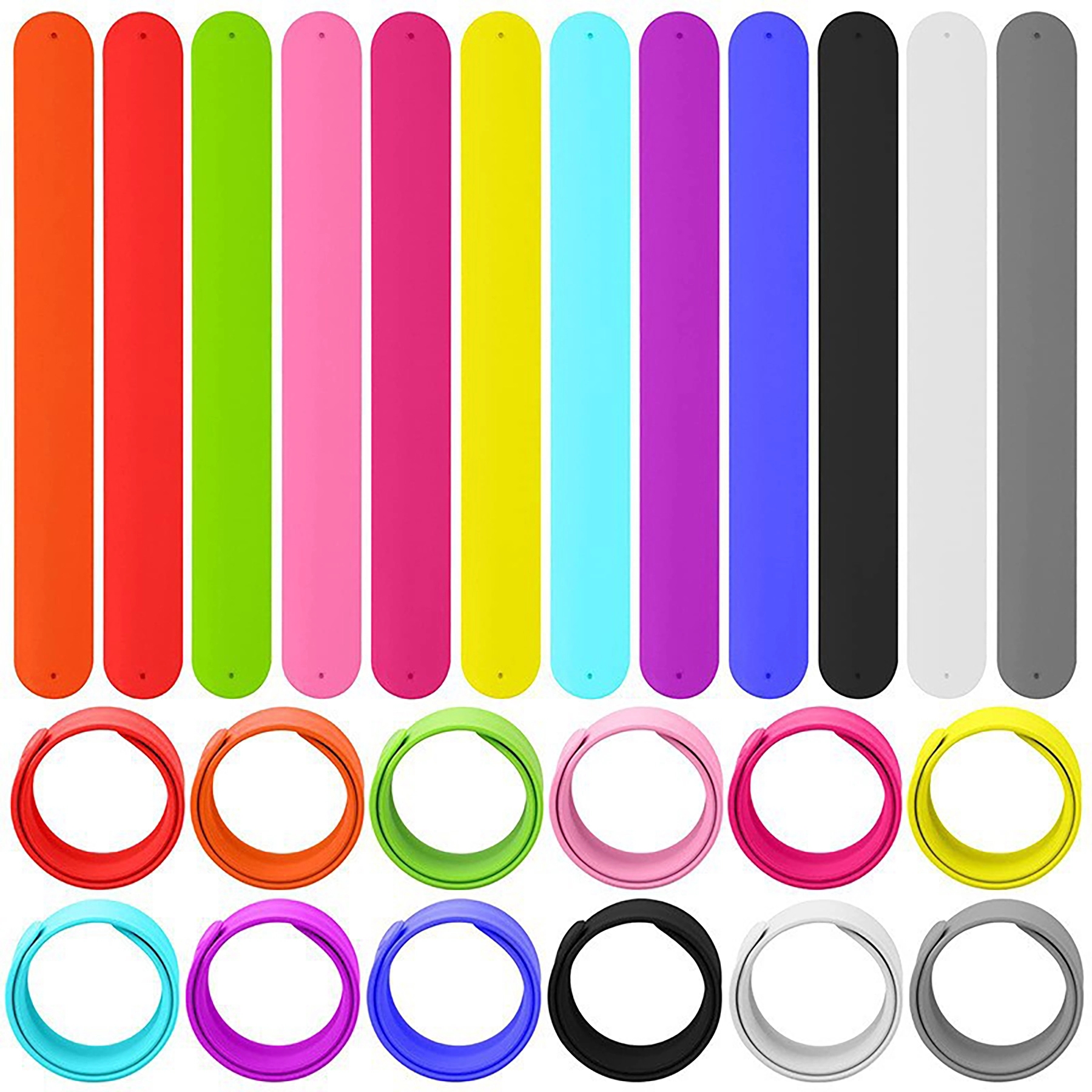Rainbow Silicone Slap Bracelet 3