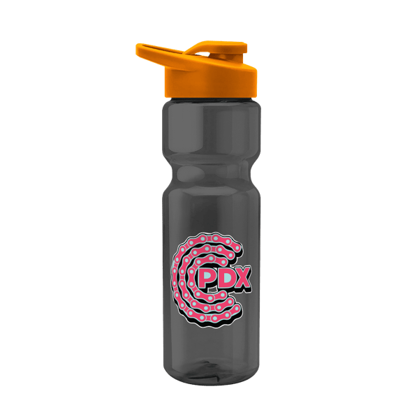 Blazer 28oz Transparent Bike Bottle w/Drink-thru Lid 206