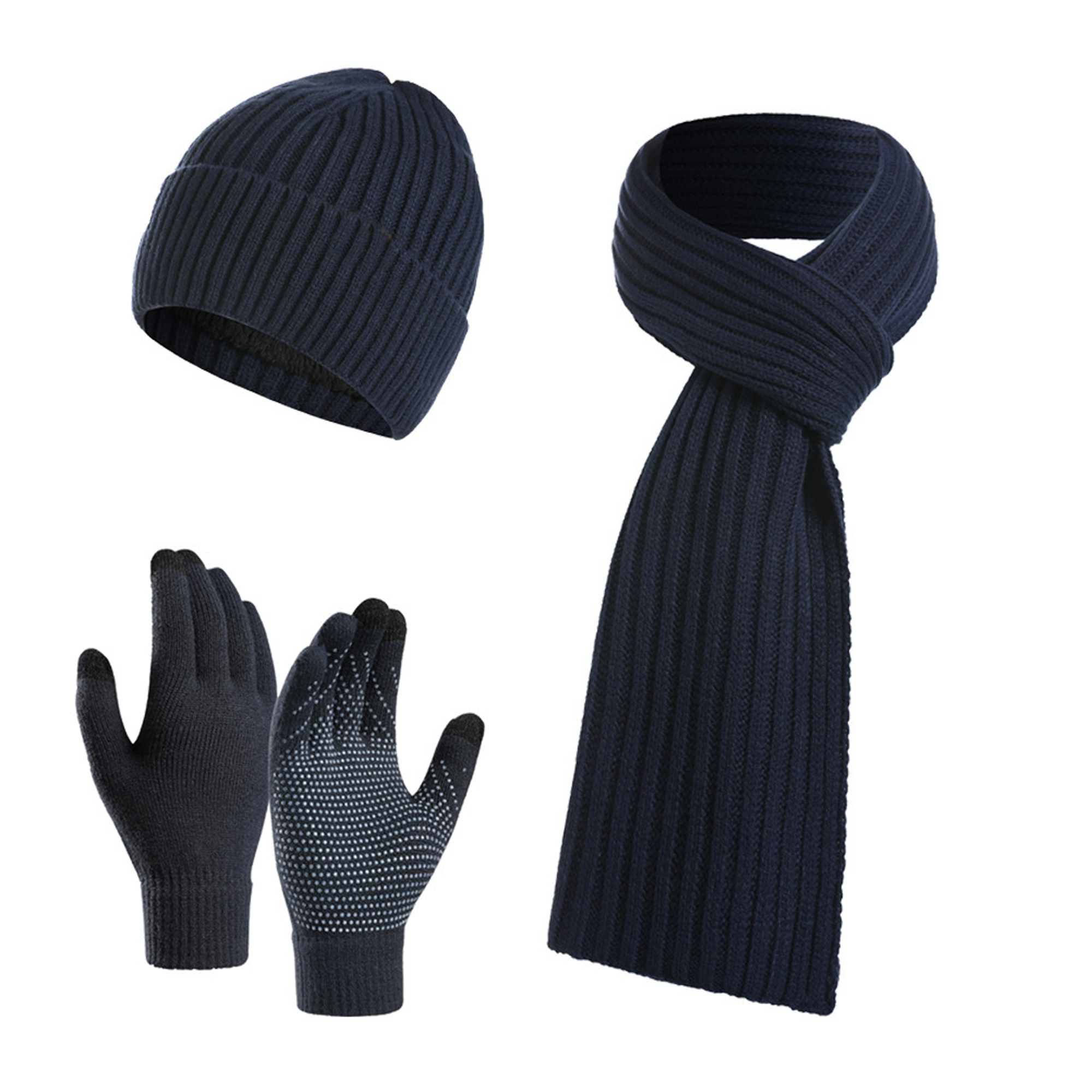 Unisex 3-Piece Winter Accessories with Touch Capability 10