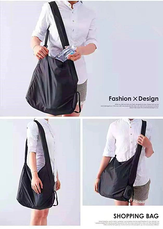 Foldable Grocery Crossbody Shopping Bag 4