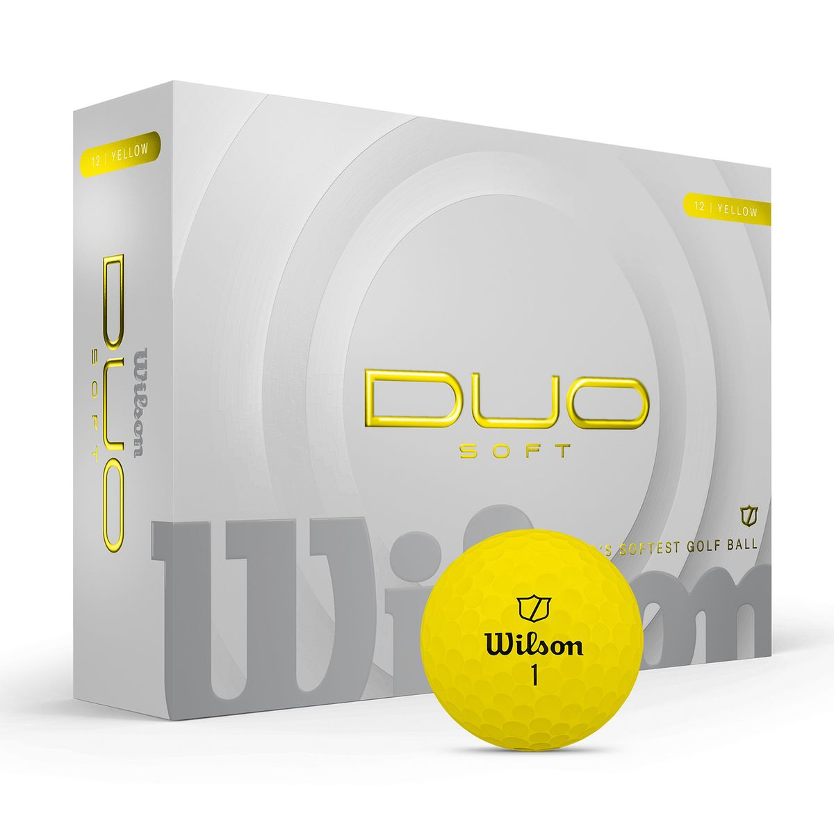 Wilson Duo Soft Yellow Golf Balls