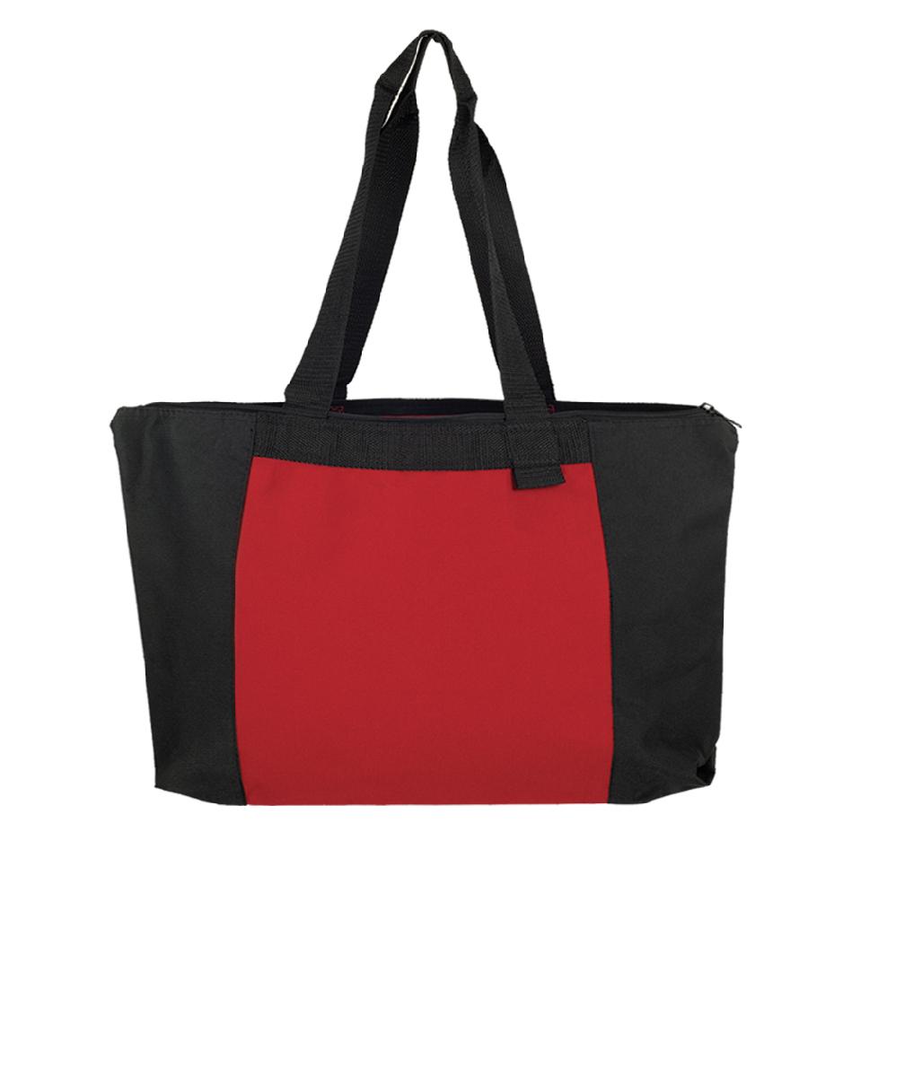Capri Square 600D Two-Tone Zipper Tote 3