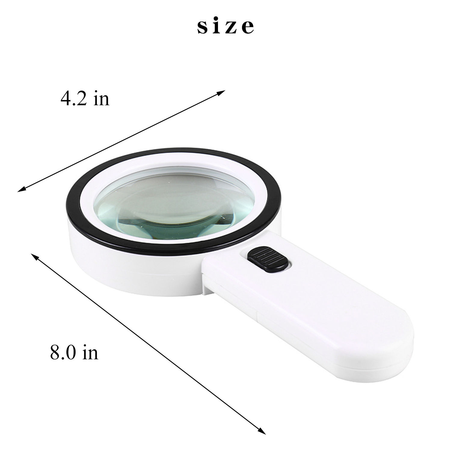Handheld 30X LED Light High Definition Magnifying Glass 4