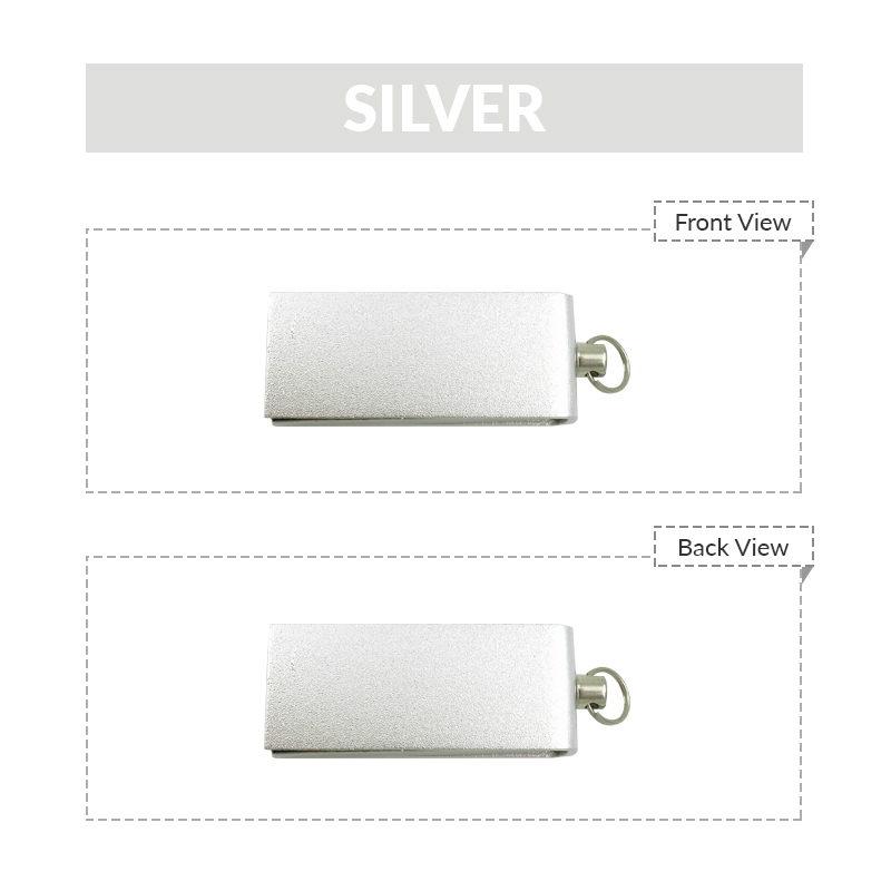 Swivel USB Flash Drive with Keyring 3