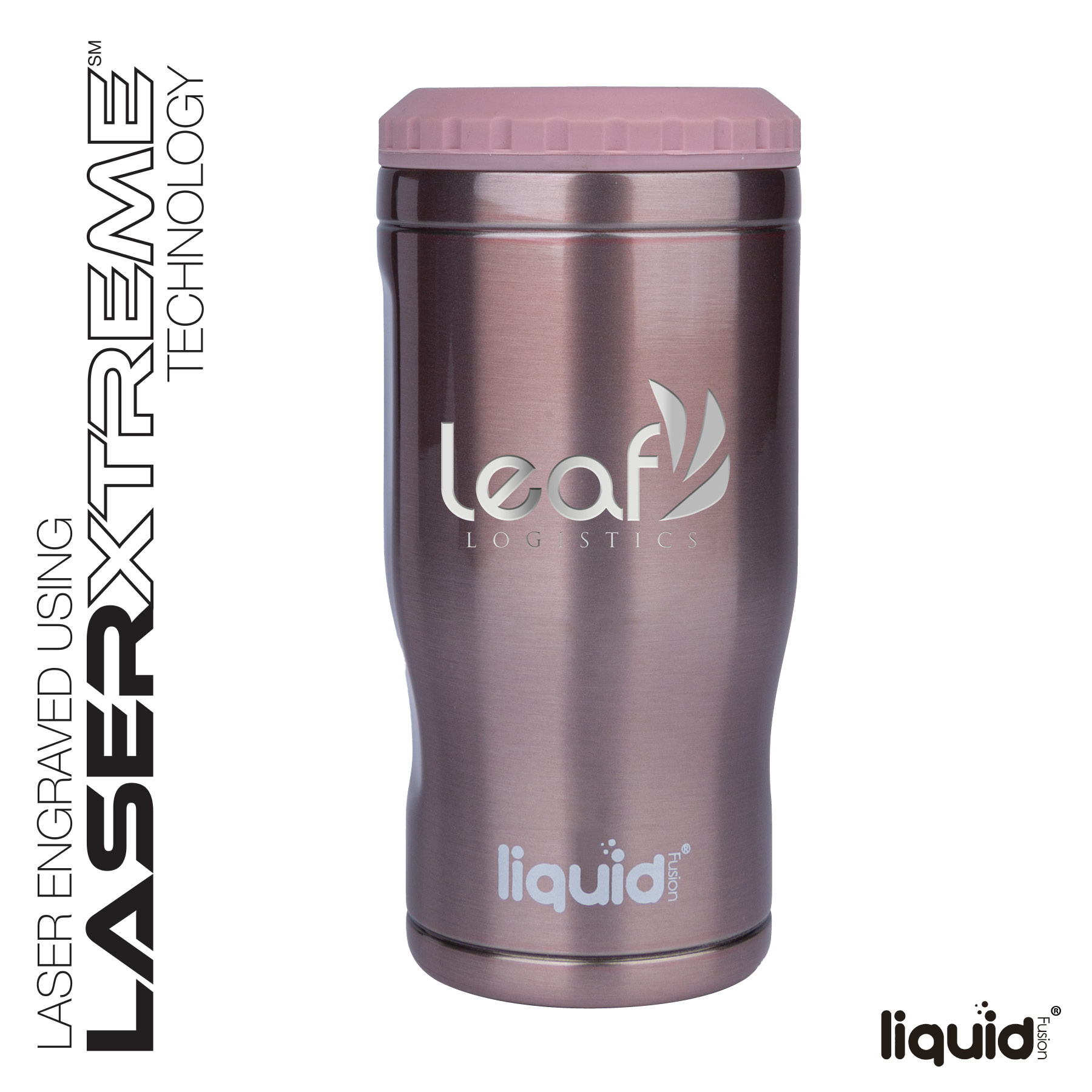 Liquid Fusion® Icy Bev Kooler® 4-In-1 Double Wall Stainless Steel Can Cooler / Tumbler 10