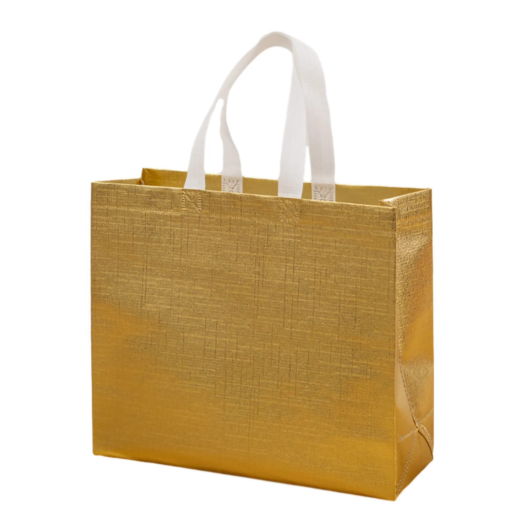 Reusable Glossy Non-woven Laser Tote Bag 2