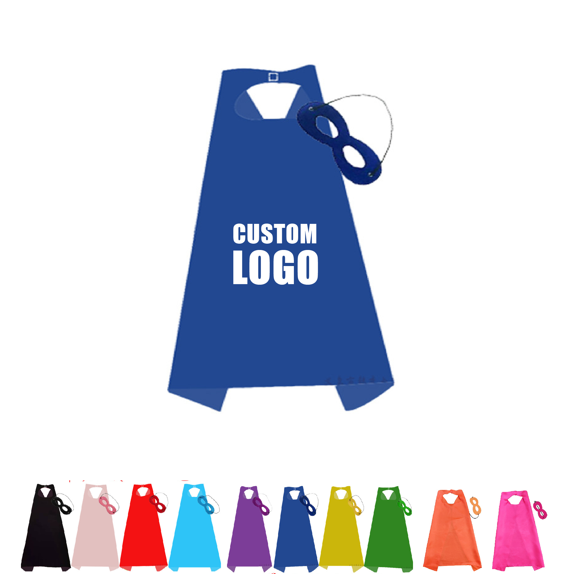 Role Play Child Hero Satin Cape With Mask 2