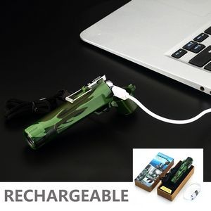 Sleek Electric Arc Lighter With Bottom Fingerprint ID And USB Charging 15