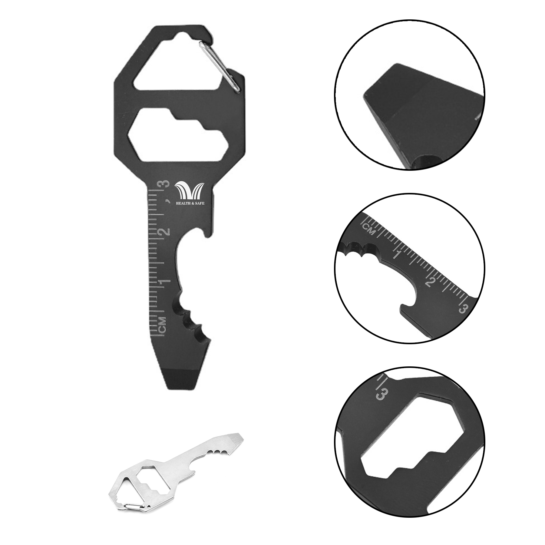 Multi-Function Keychain with Bottle Opener Screwdriver 2