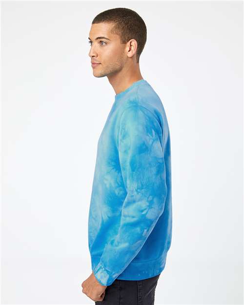 Unisex Midweight Tie-Dyed Crewneck Sweatshirt - PRM3500TD 46