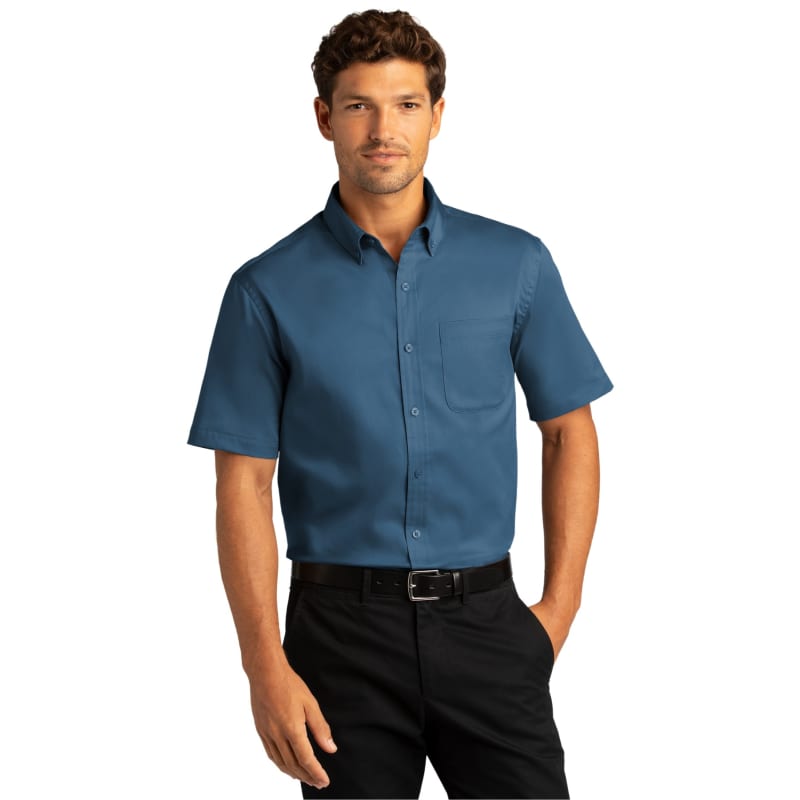 Port Authority Short Sleeve SuperPro React Twill Shirt. 98