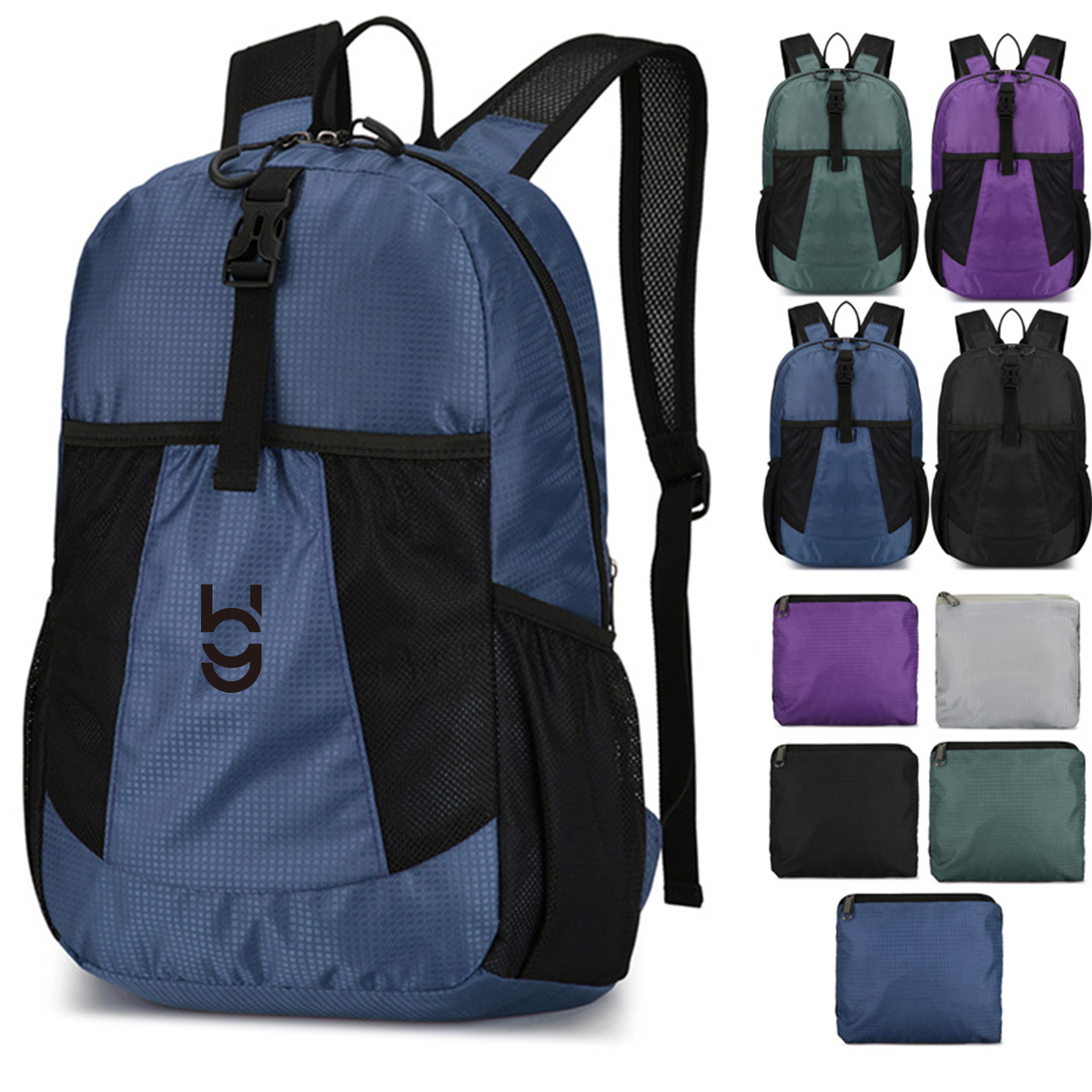 Foldable Waterproof Backpack with Multiple Compartments 2