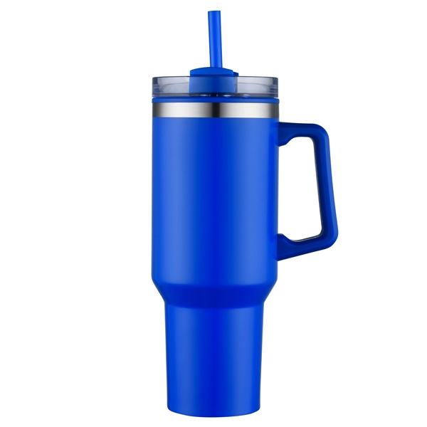 40 Oz. Savvy Mug with Straw 1C 4