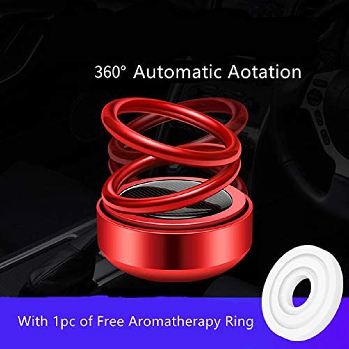 Air Freshener Solar Energy Rotating 3