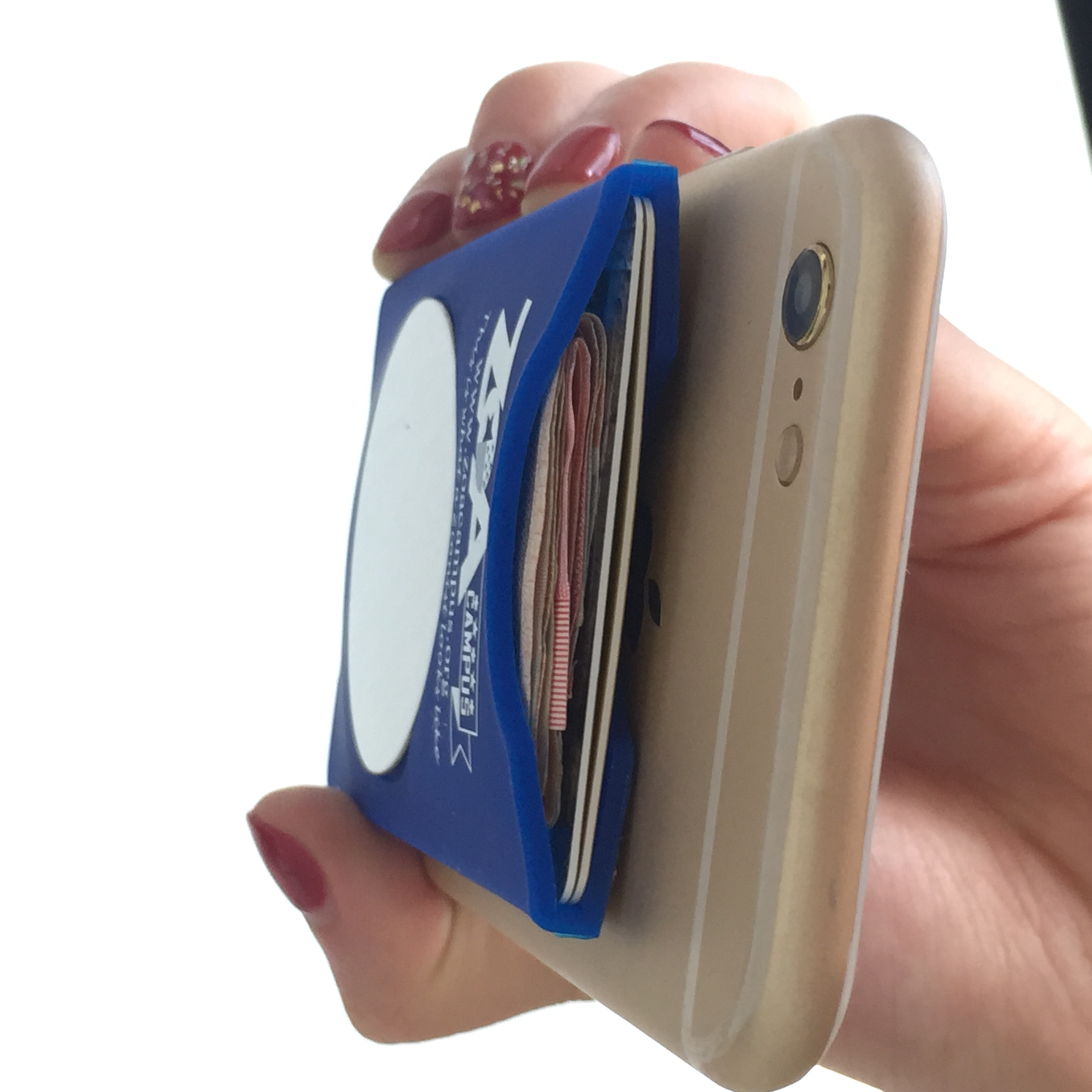 Silicone Phone Wallet with Mirror 4