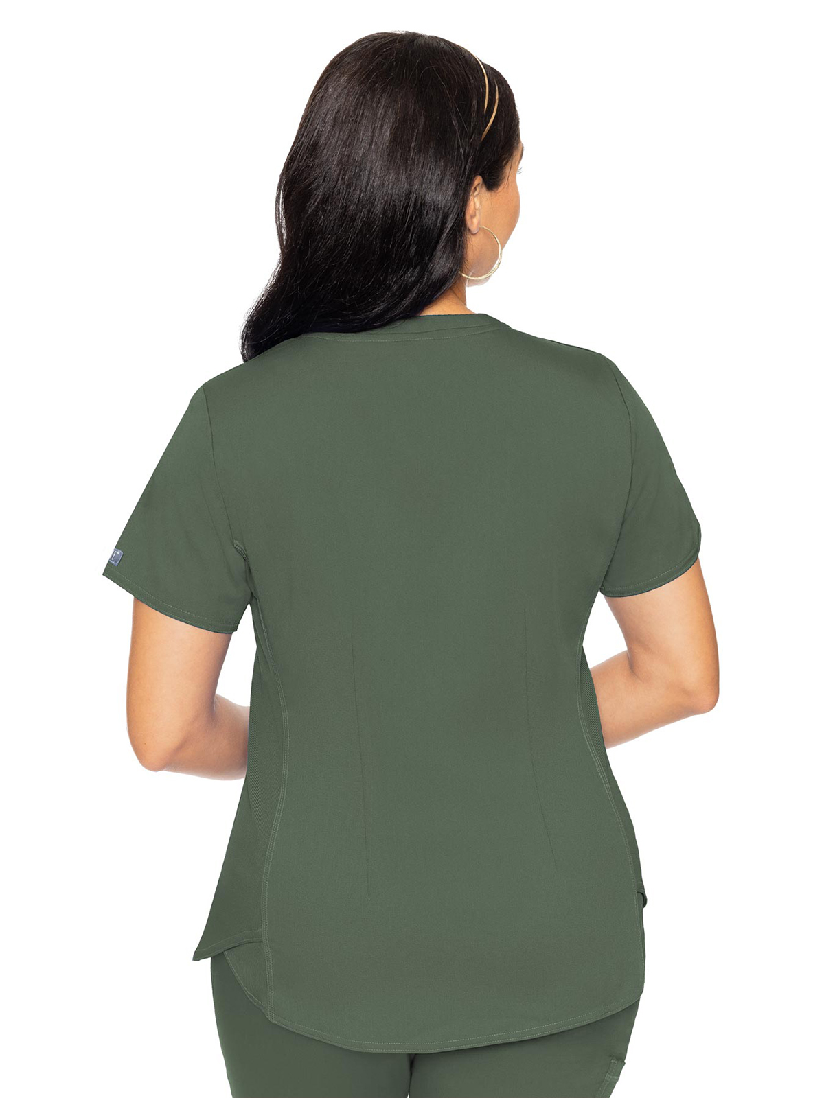Med Couture - MC Touch - Women's 4-Pocket V-Neck Shirttail Top 49