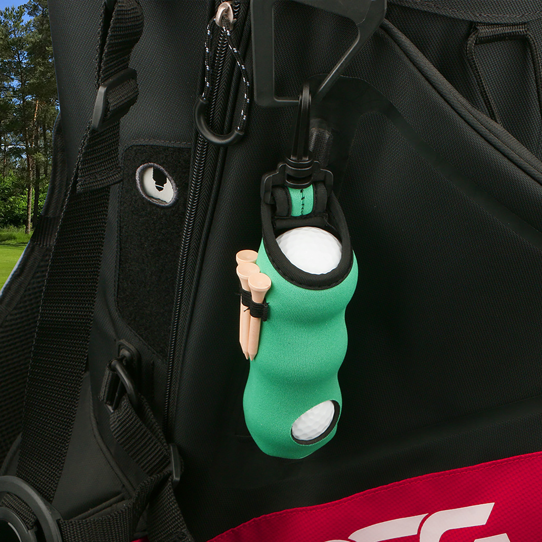 Golf Tee and Ball Holder Bag - Portable and Easy to Carry 4