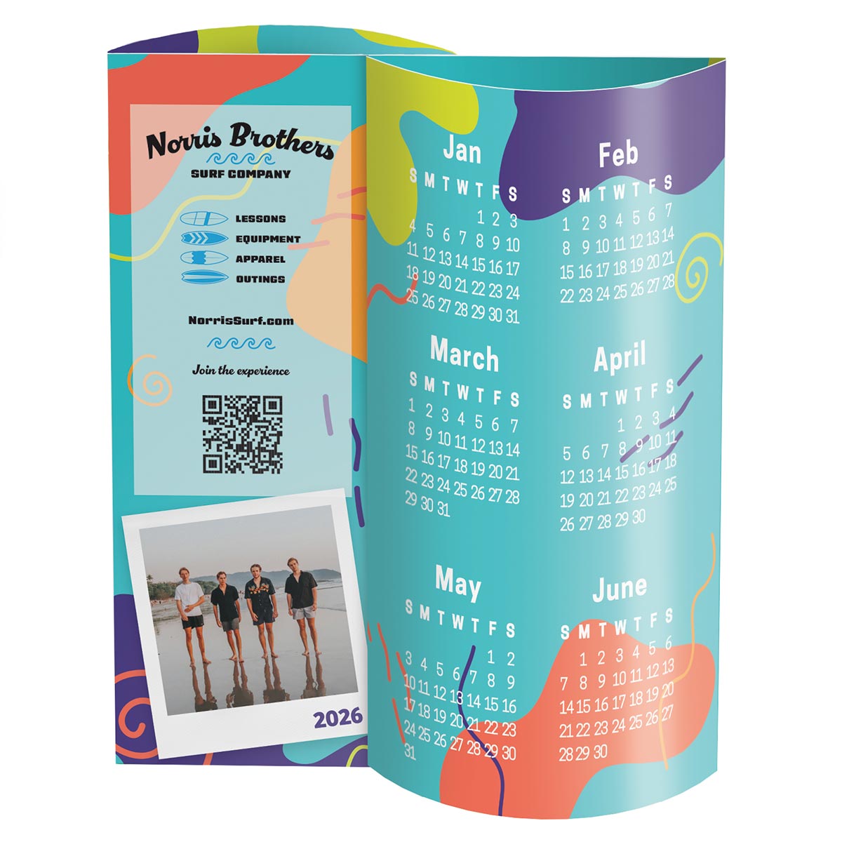 Photo Wave Desk Calendar 1