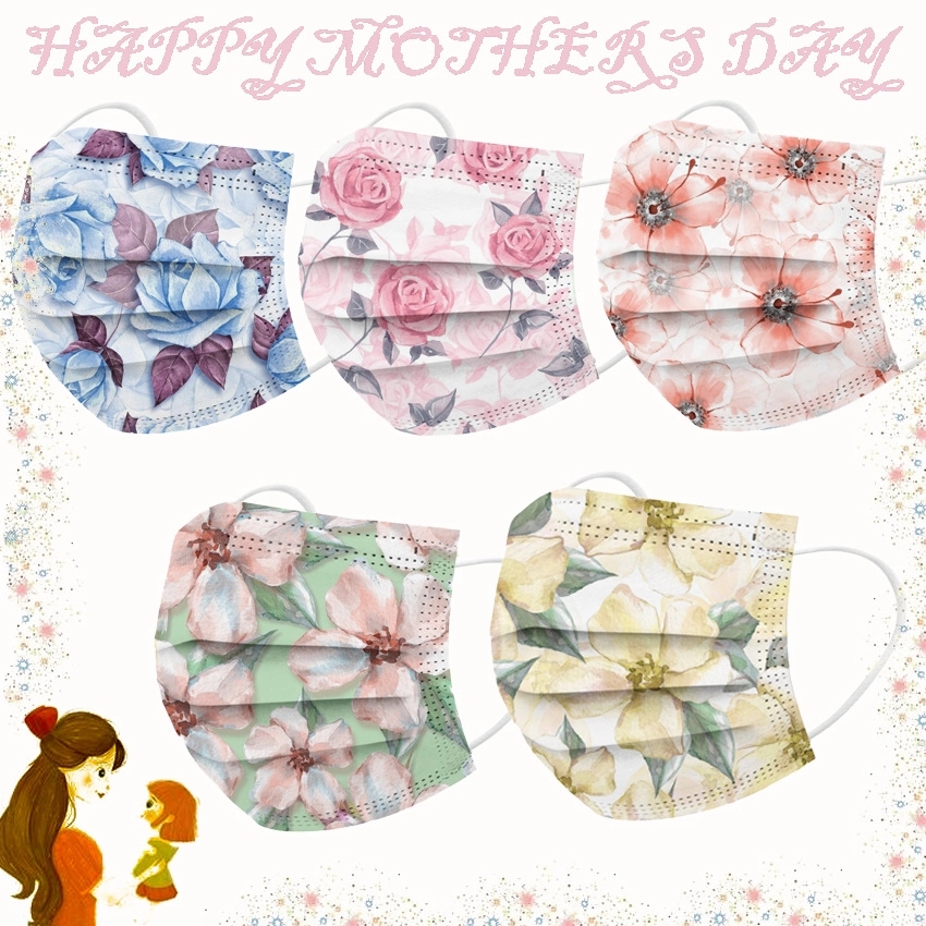 Mother's Day Print Disposable Masks 6