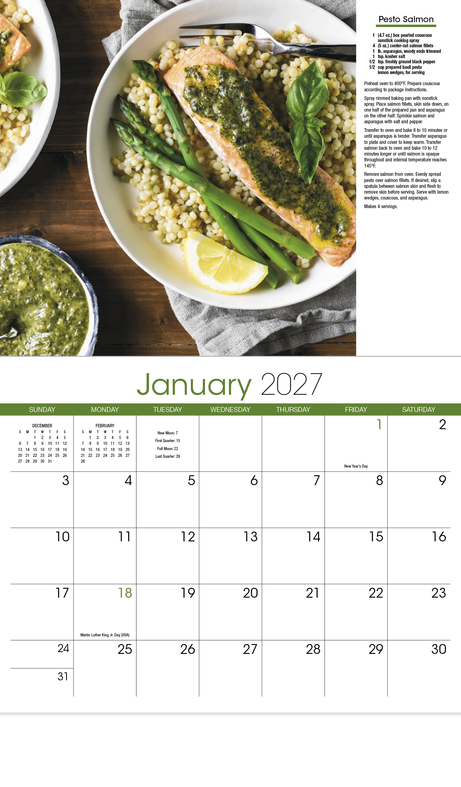 HotLine® Products Cooking Appointment Calendar - Stapled 33