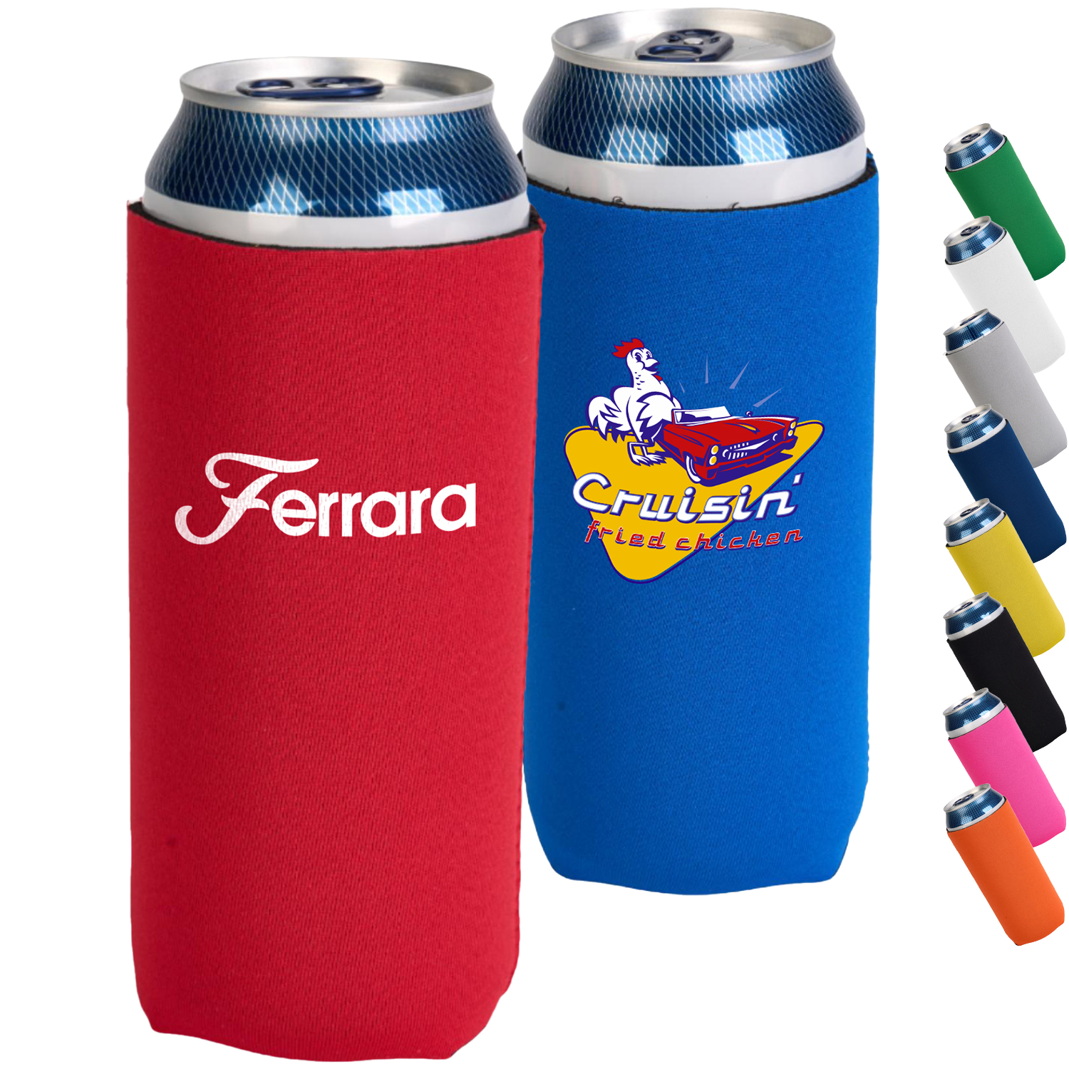 3mm Neoprene 16 Oz. Can Sleeve, custom koozie with logo imprint 3